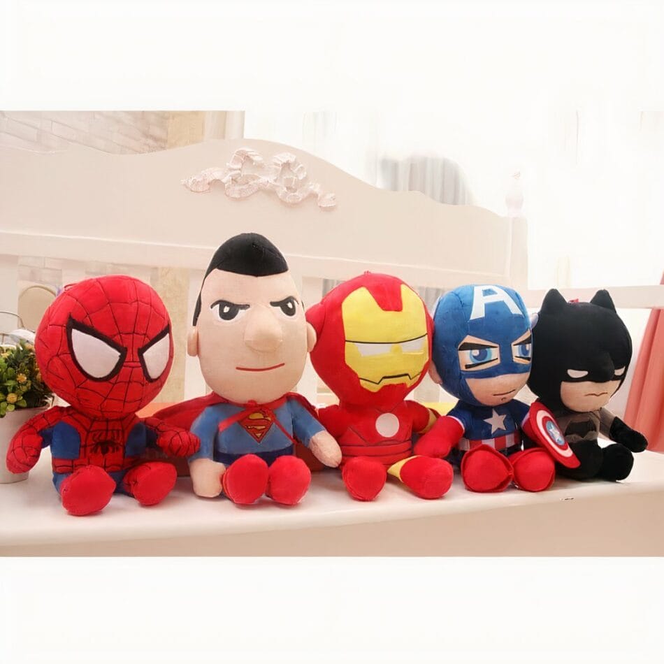 Knuffels Marvel en DC Superman Spiderman Iron Man Batman De Knuffel