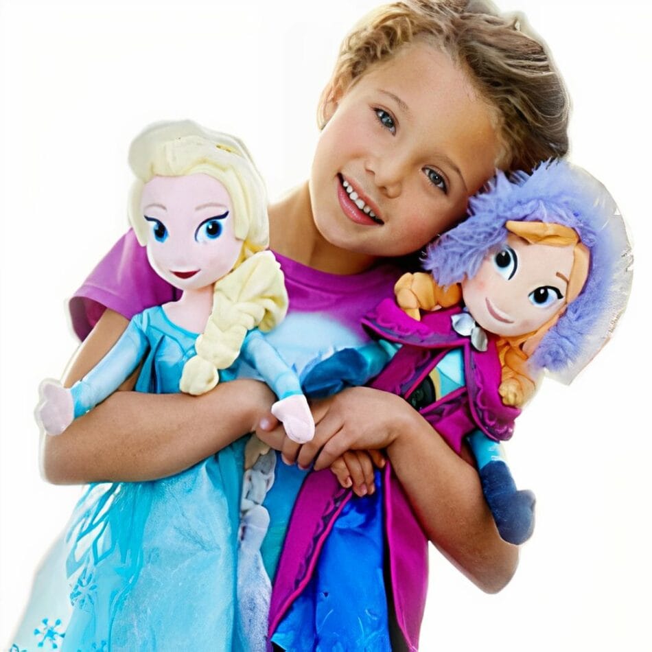 Knuffelset Elsa en Anna uit Frozen in Cadeauverpakking De Knuffel