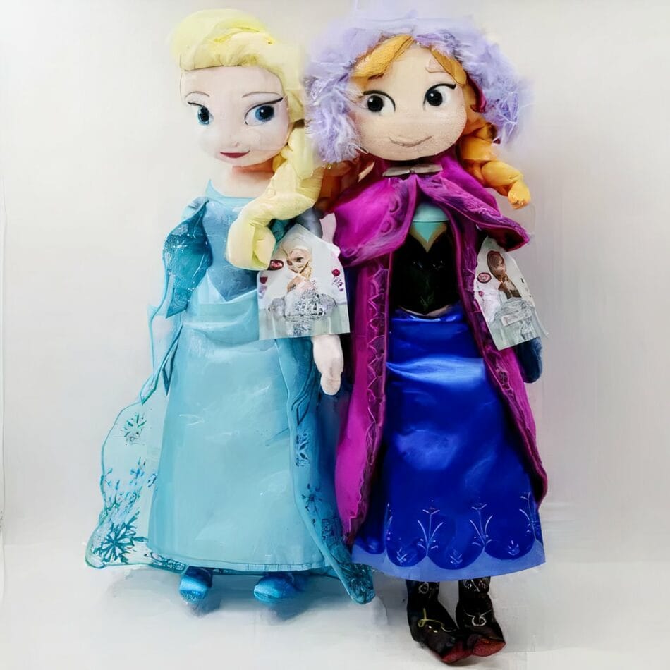Knuffelset Elsa en Anna uit Frozen in Cadeauverpakking De Knuffel