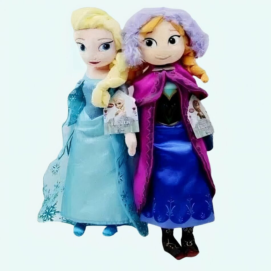 Knuffelset Elsa en Anna uit Frozen in Cadeauverpakking De Knuffel