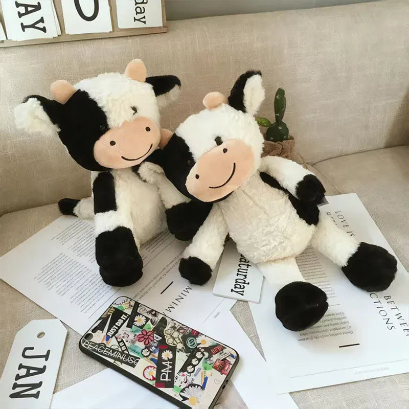 Koe Knuffel 22 tot 30 cm | Zachte Pluche Rund De Knuffel