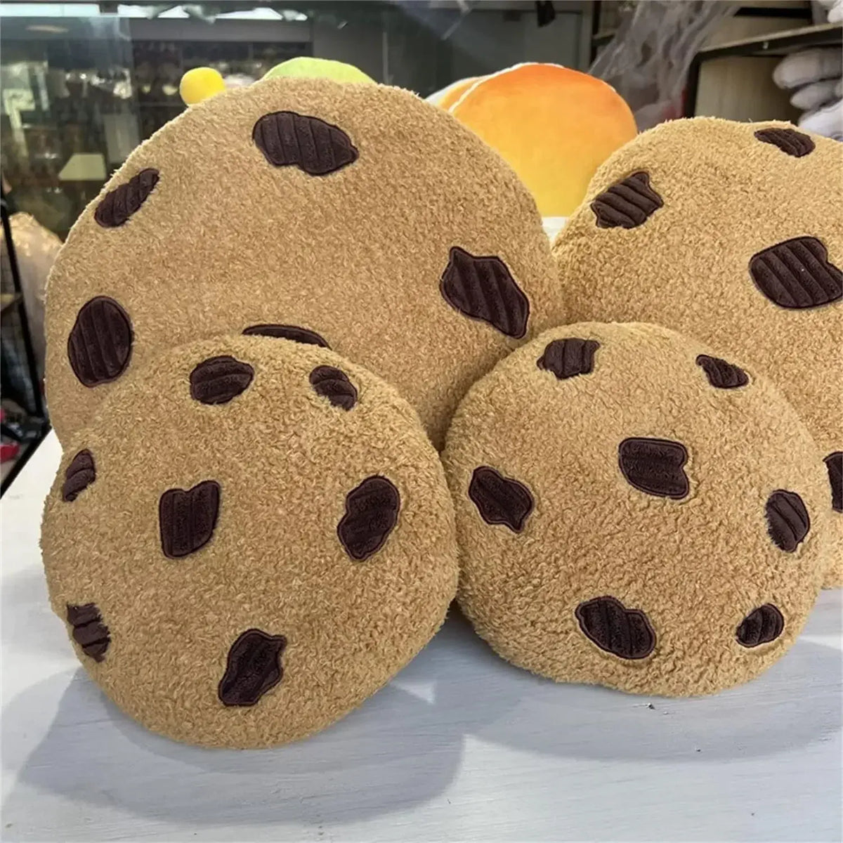 Koekje Kussen 10 of 28 cm | Zacht Pluche Koekkussen, ook per Set De Knuffel