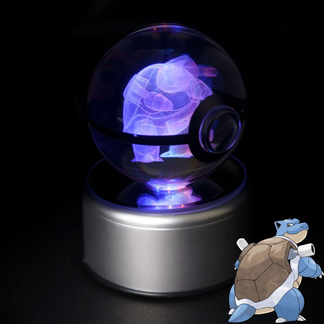 Kristallen Lichtgevende Pokéball Met LED Verlichting De Knuffel tortank / s
