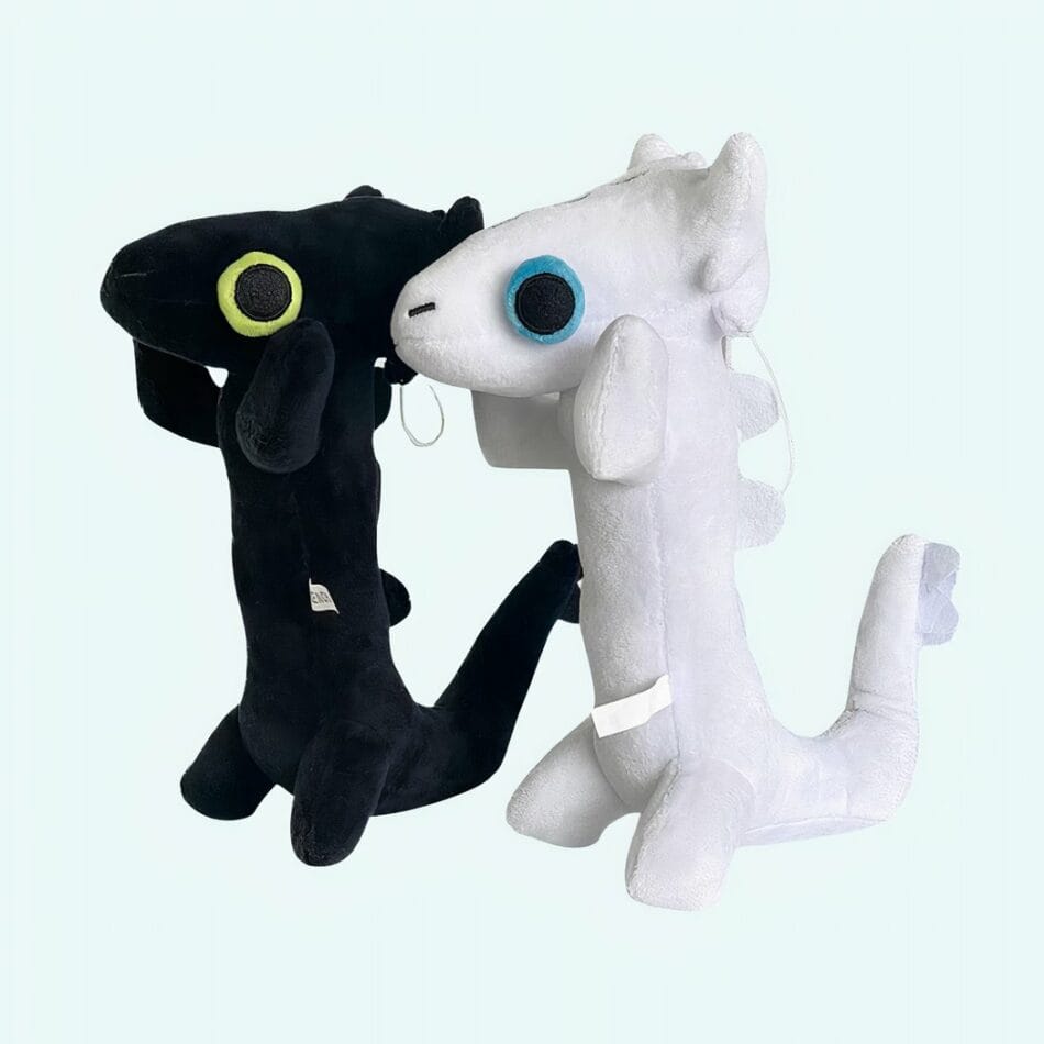 Krokmou en Furie Éclair Knuffel Duo Set Dragons De Knuffel