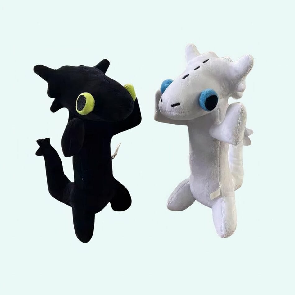 Krokmou en Furie Éclair Knuffel Duo Set Dragons De Knuffel
