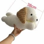 Kussenknuffel Hond Crochet Handgemaakt Zacht Ambachtelijk De Knuffel