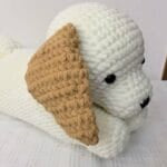Kussenknuffel Hond Crochet Handgemaakt Zacht Ambachtelijk De Knuffel