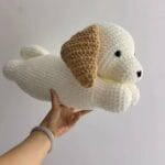 Kussenknuffel Hond Crochet Handgemaakt Zacht Ambachtelijk De Knuffel