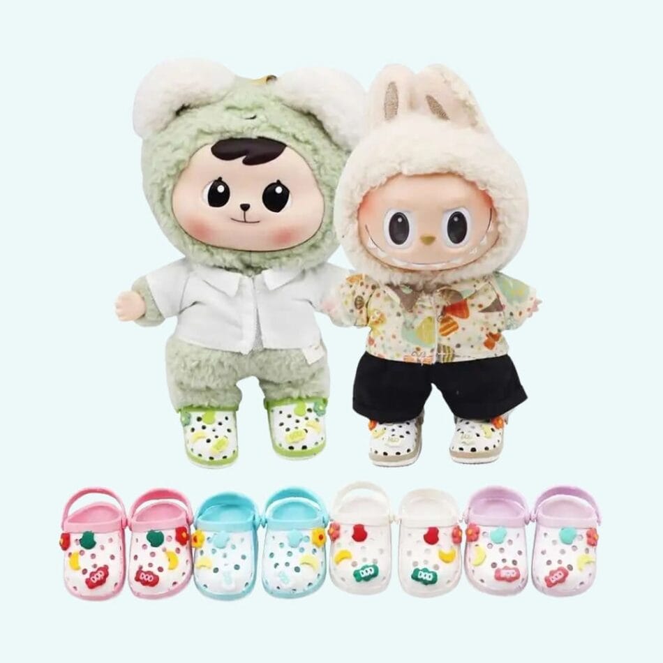Labubu Knuffel Crocs Stijl Mini Schoentjes De Knuffel