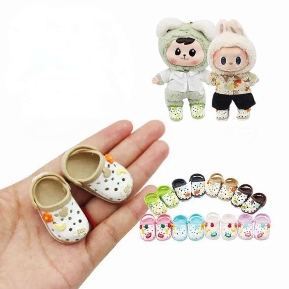 Labubu Knuffel Crocs Stijl Mini Schoentjes De Knuffel