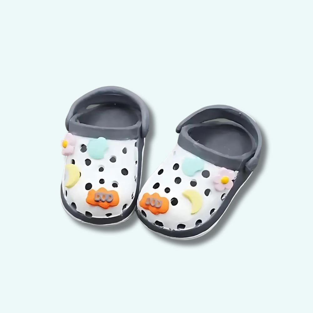 Labubu Knuffel Crocs Stijl Mini Schoentjes De Knuffel grijs