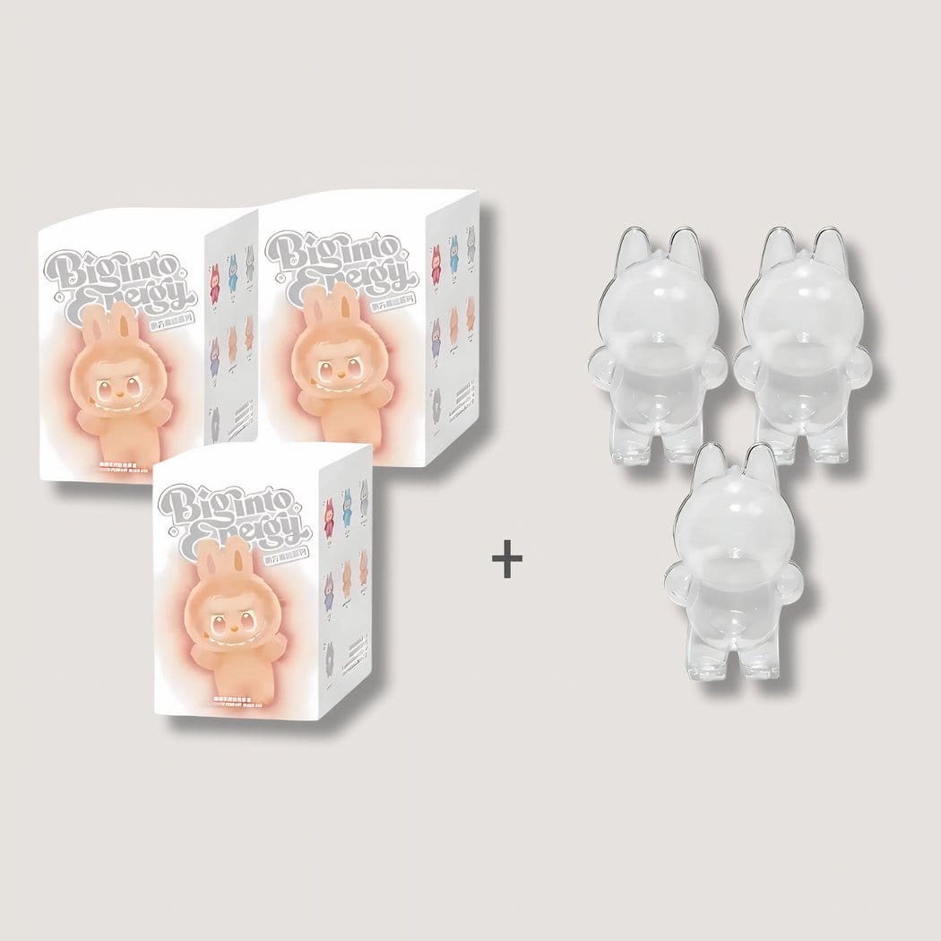 Labubu Knuffel Mystery Box Met Popkleuren De Knuffel set-van-3 / mystery-box-hoesje
