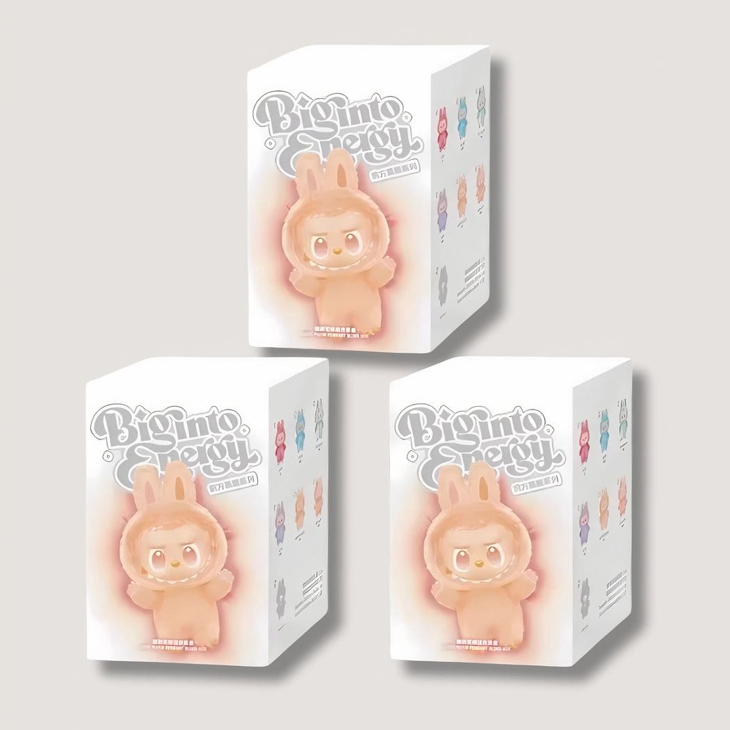 Labubu Knuffel Mystery Box Met Popkleuren De Knuffel set-van-3 / mystery-box