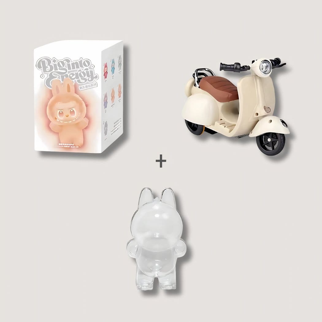 Labubu Knuffel Mystery Box Met Popkleuren De Knuffel set-van-1 / mystery-box-hoesje-scooter
