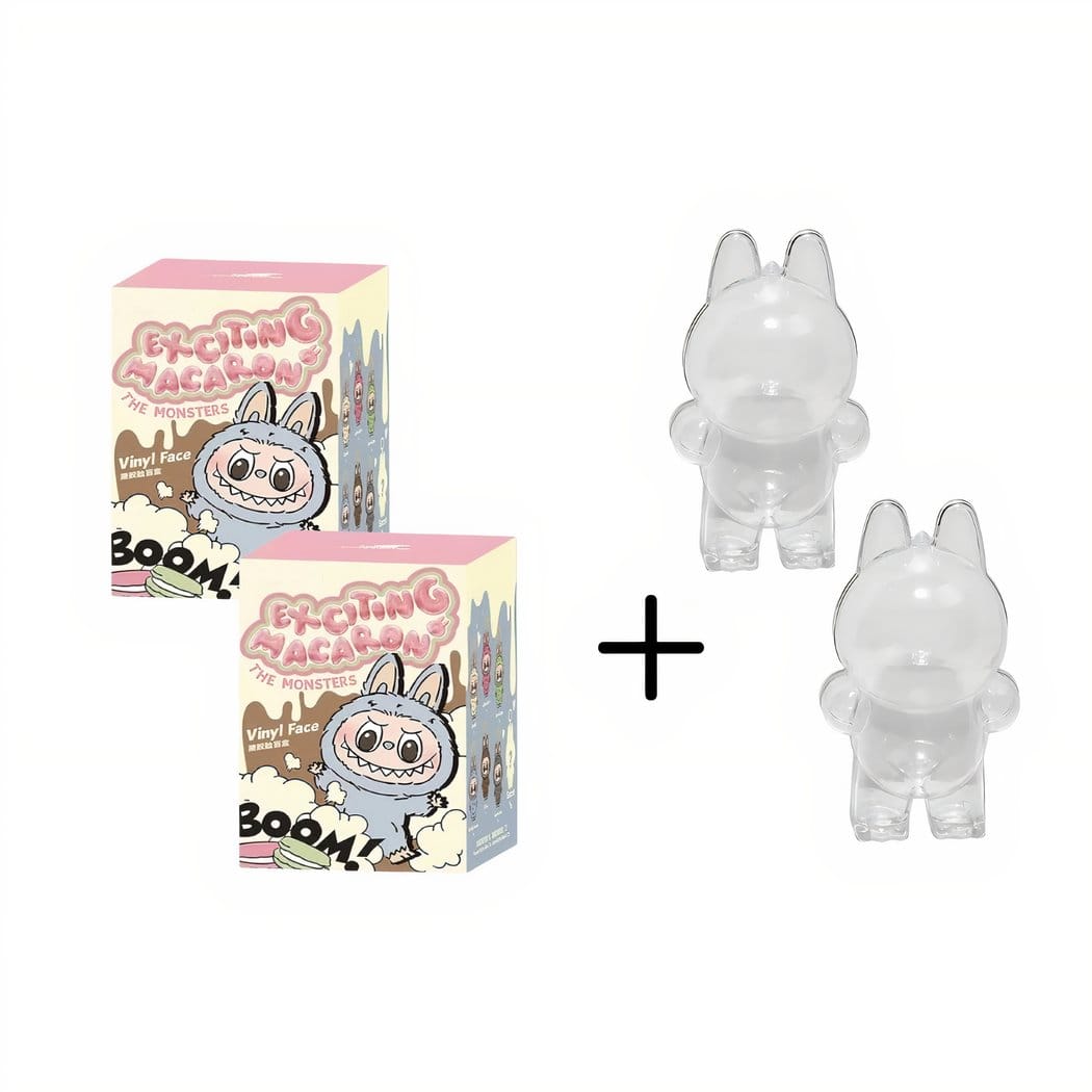 Labubu Knuffel Verrassingsdoos Staand Mystery Box Monstertje De Knuffel set-van-2 / mystery-box-hoesje