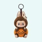 Labubu Pompoen Knuffel Halloween Monster 15 cm Oranje Pluche De Knuffel