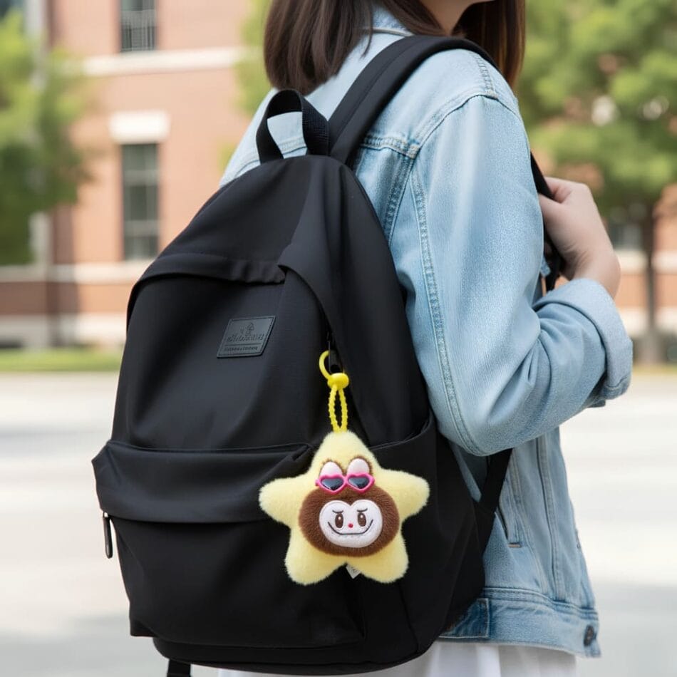 Labubu Ster Knuffel Sleutelhanger Sprankelend Draagbaar Monstertje De Knuffel