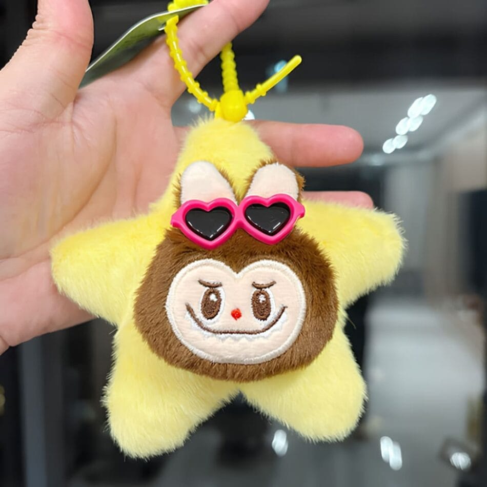 Labubu Ster Knuffel Sleutelhanger Sprankelend Draagbaar Monstertje De Knuffel