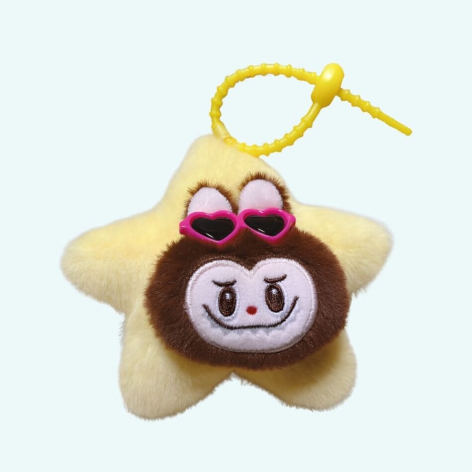 Labubu Ster Knuffel Sleutelhanger Sprankelend Draagbaar Monstertje De Knuffel