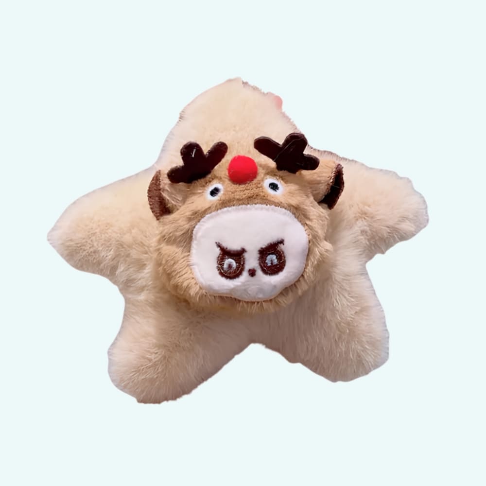 Labubu Ster Knuffel Sleutelhanger Sprankelend Draagbaar Monstertje De Knuffel bruin