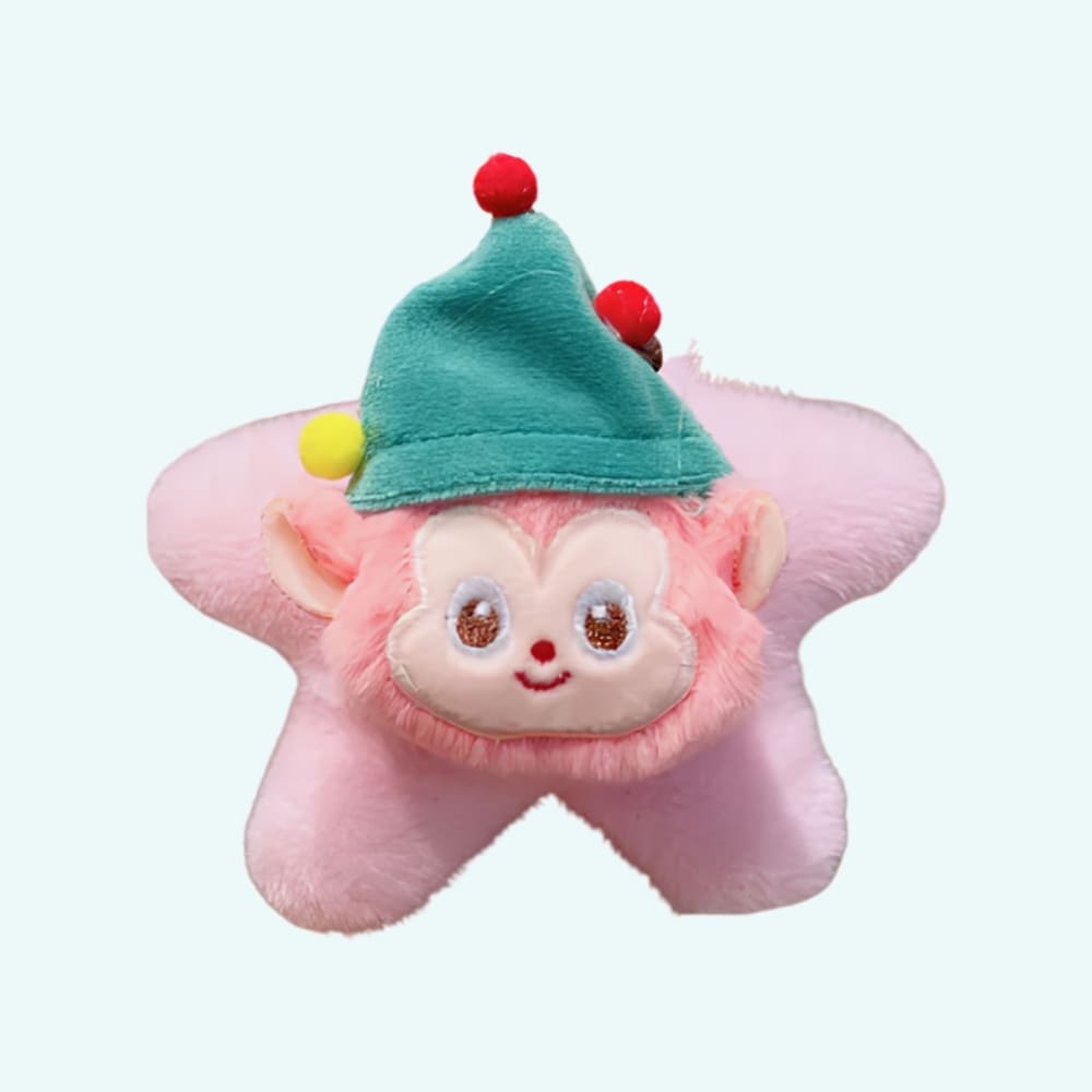 Labubu Ster Knuffel Sleutelhanger Sprankelend Draagbaar Monstertje De Knuffel roze