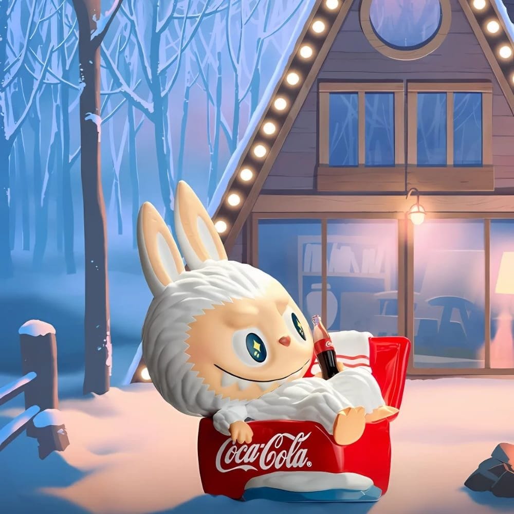 Labubu-stijl Coca-Cola De Monsters Vinyl Figuurs De Knuffel Labubu Détente Glacée