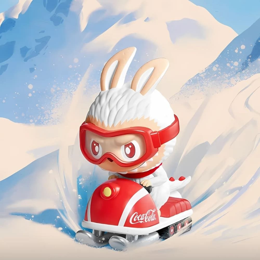 Labubu-stijl Coca-Cola De Monsters Vinyl Figuurs De Knuffel Labubu Luge Turbo