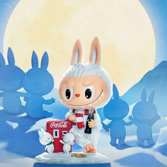 Labubu-stijl Coca-Cola De Monsters Vinyl Figuurs De Knuffel Labubu Roi de la Fête