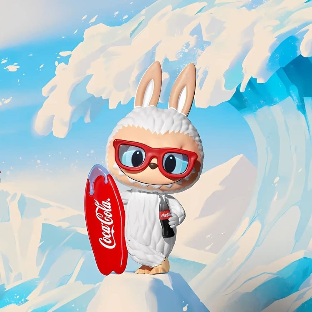 Labubu-stijl Coca-Cola De Monsters Vinyl Figuurs De Knuffel Labubu Vague Givrée