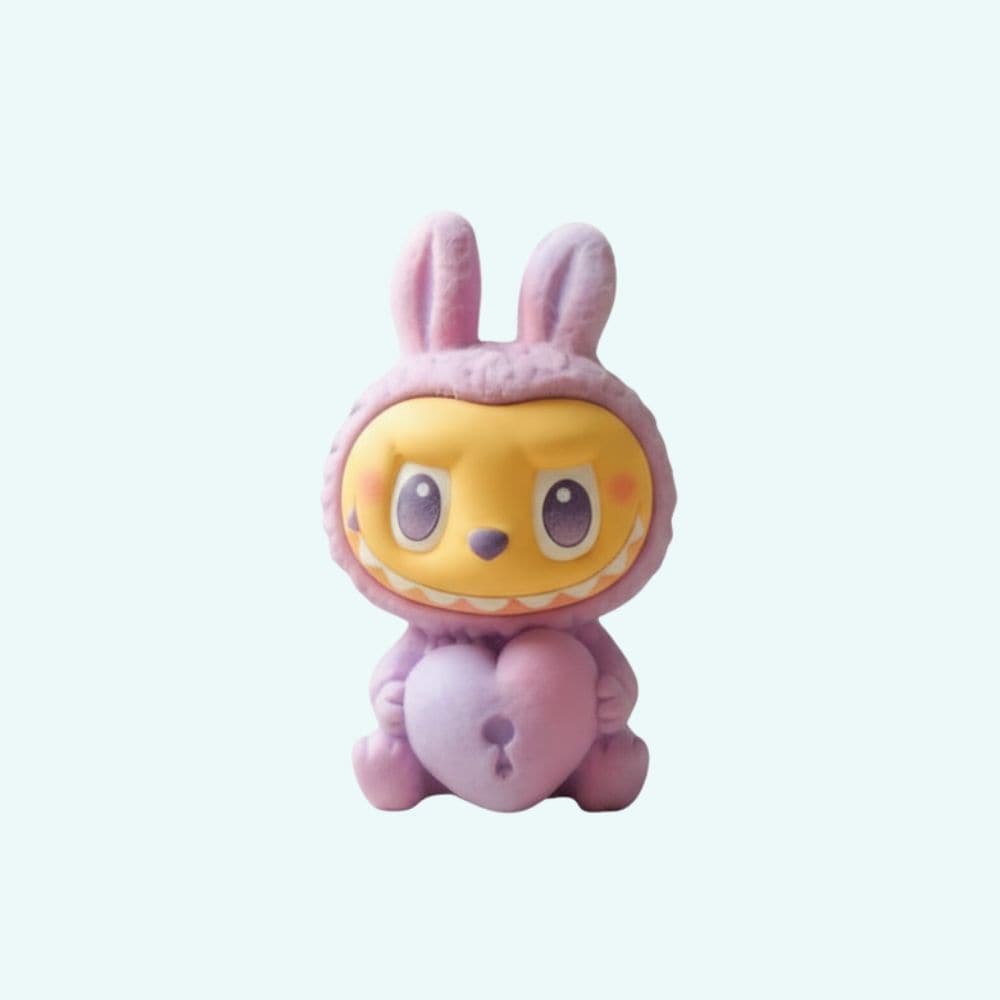 Labubu Stijl Figuurs Vinyl Collectie Energie De Knuffel paars