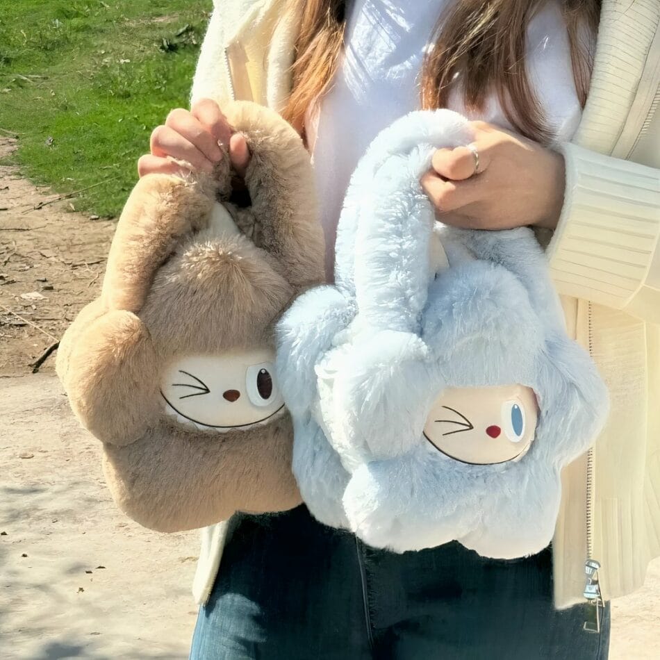 Labubu Stijl Knuffel Handtas Zachte Kawaii Tote De Knuffel