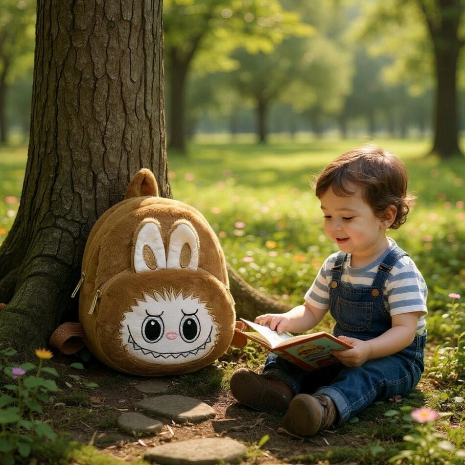 Labubu Stijl Knuffel Rugzak Voor Kinderen De Knuffel