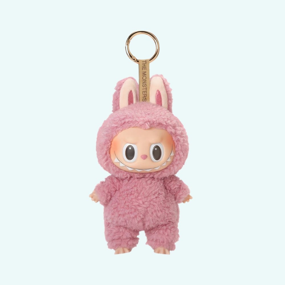 Labubu Stijl Knuffel Sleutelhanger Schattig Figuurtje De Knuffel roze