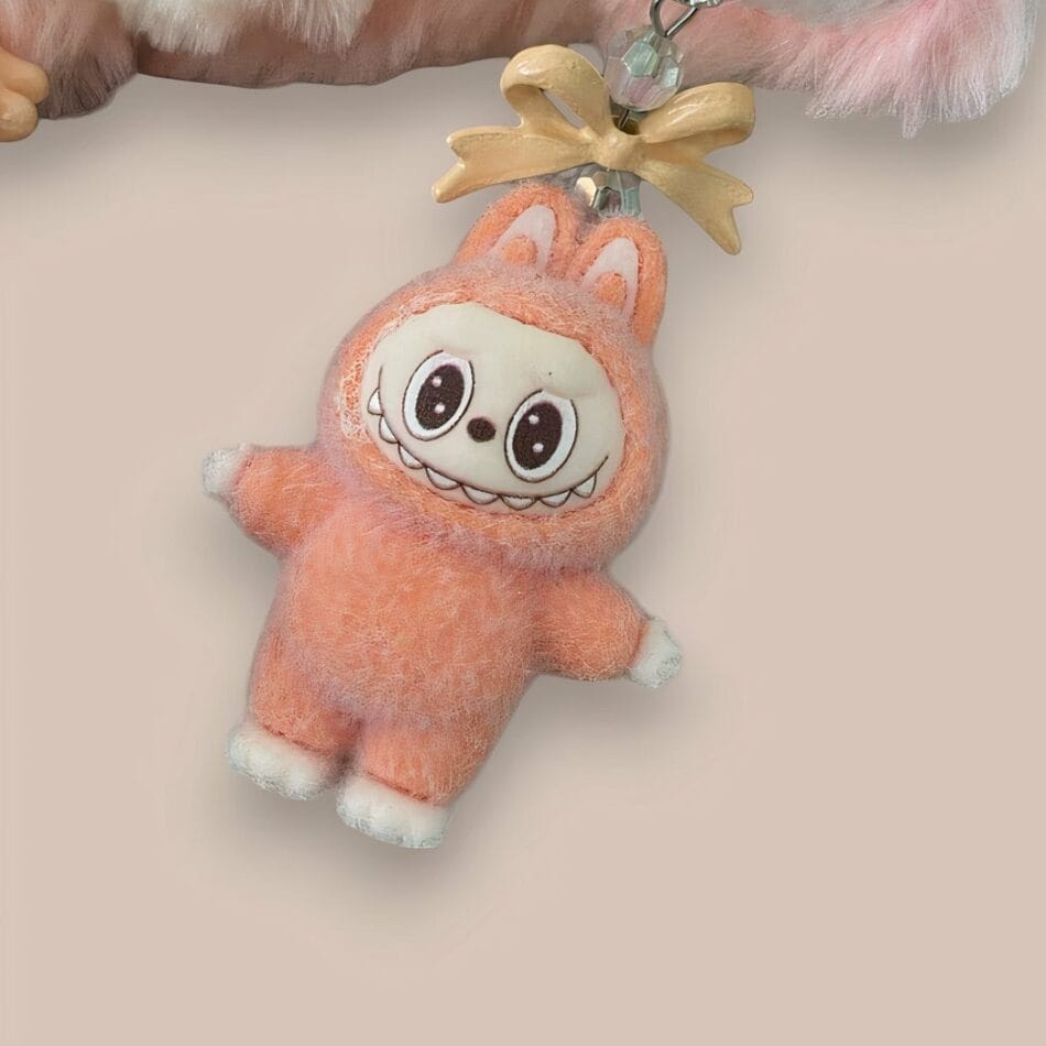 Labubu-stijl Mini Knuffel Sleutelhanger Speels en Kleurrijk De Knuffel