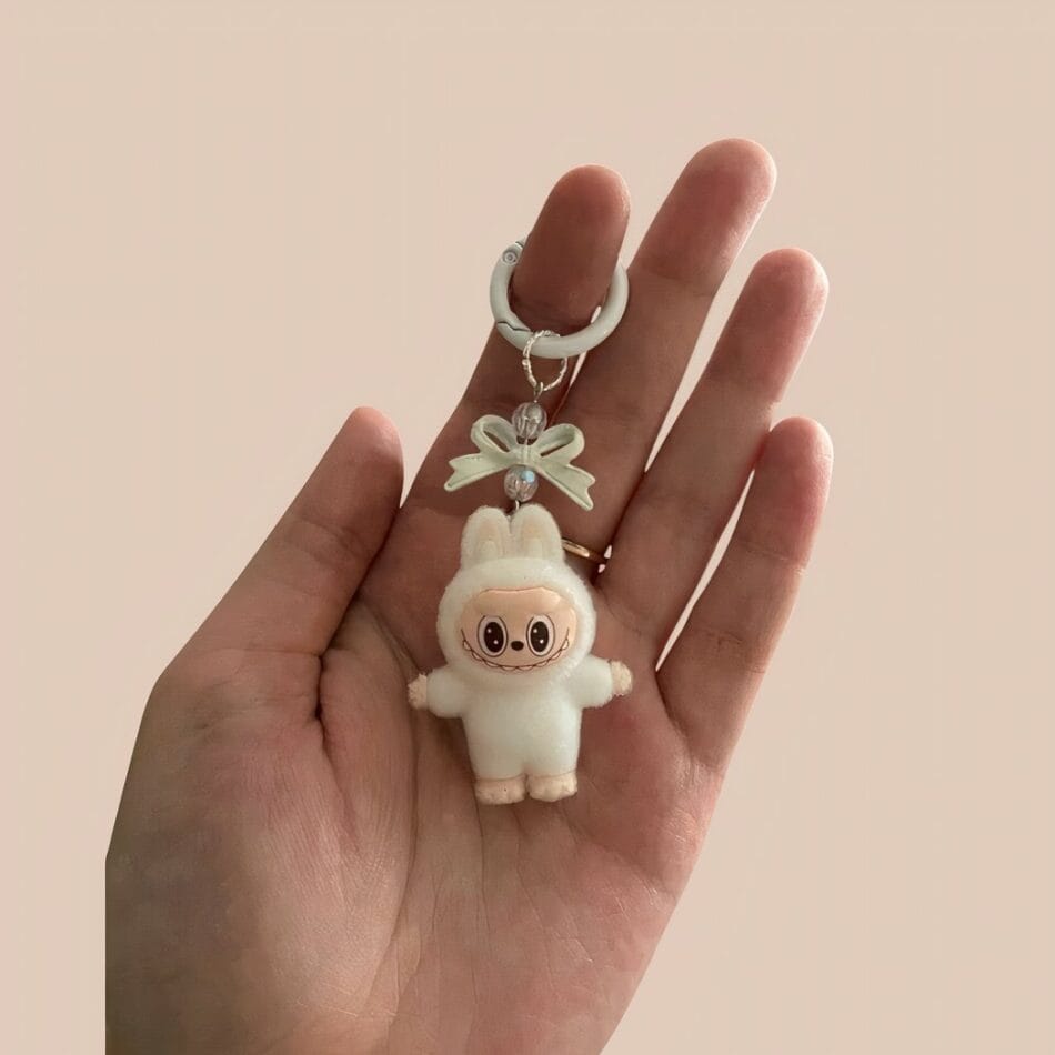 Labubu-stijl Mini Knuffel Sleutelhanger Speels en Kleurrijk De Knuffel