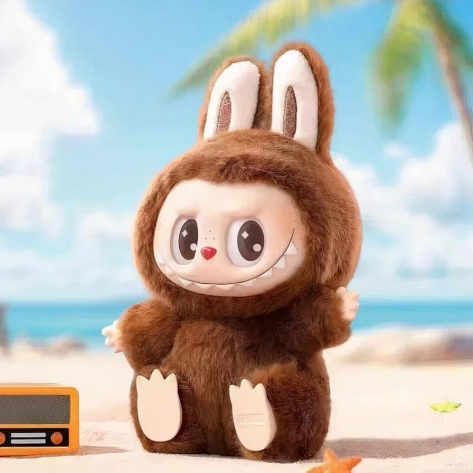 Labubu Stijl Zittende Knuffel Met Speels Ontwerp De Knuffel
