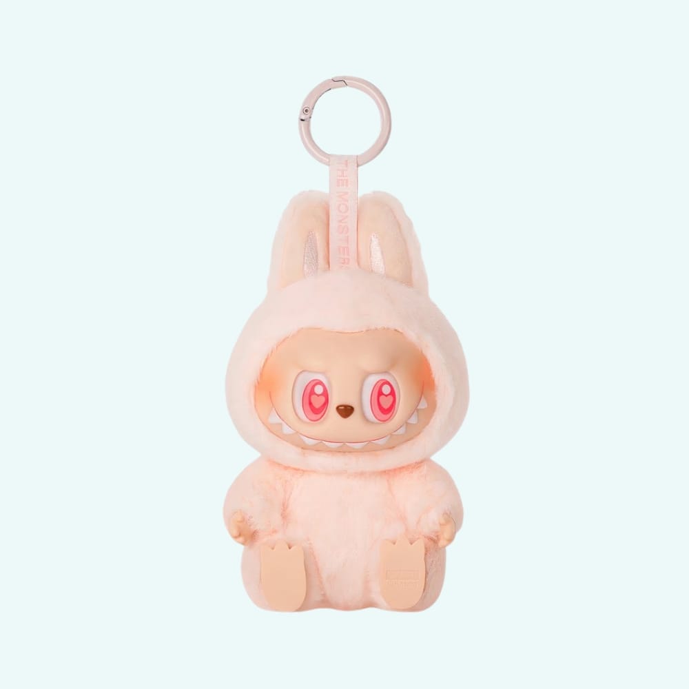 Labubu Stijl Zittende Knuffel Met Speels Ontwerp De Knuffel roze