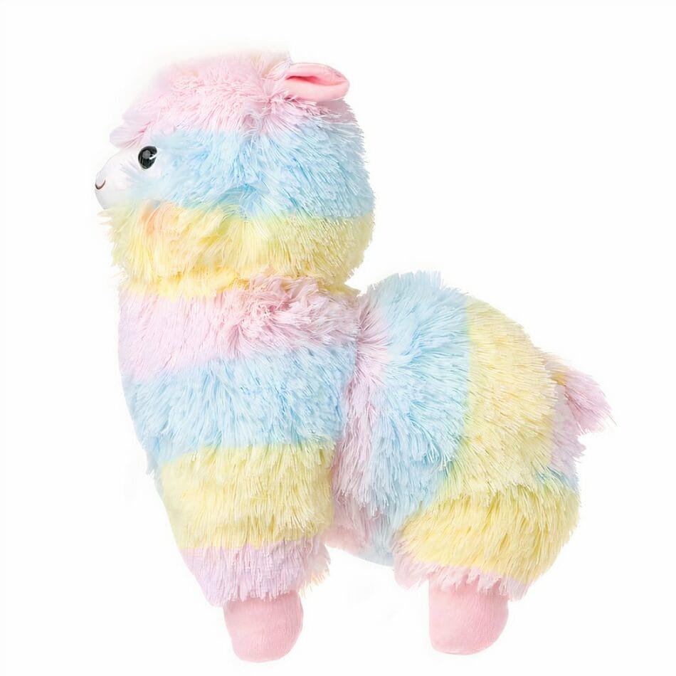 Lama Knuffel Regenboog Zachte Kleurrijke Pluche De Knuffel