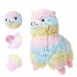 Lama Knuffel Regenboog Zachte Kleurrijke Pluche De Knuffel