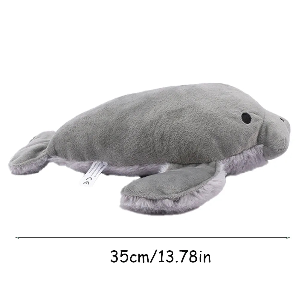 Lamantijn Knuffel 35 cm | Schattige Grijze Manatee De Knuffel