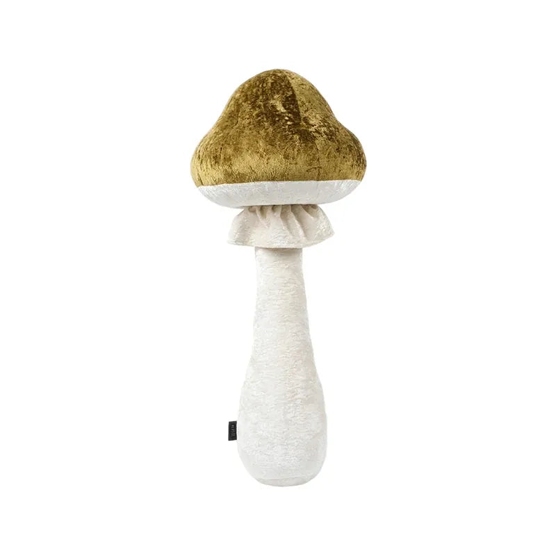 Lang Paddenstoel Kussen XXL | Pluche Knuffelkussen tot 100 cm De Knuffel Goud / 70 cm
