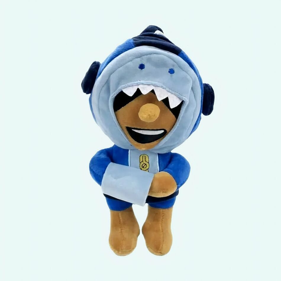 Léon Shark Knuffel Brawl Stars Met Haaienoutfit De Knuffel