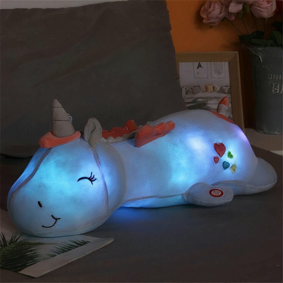 Lichtgevende Zachte Eenhoorn Knuffel met LED Verlichting De Knuffel