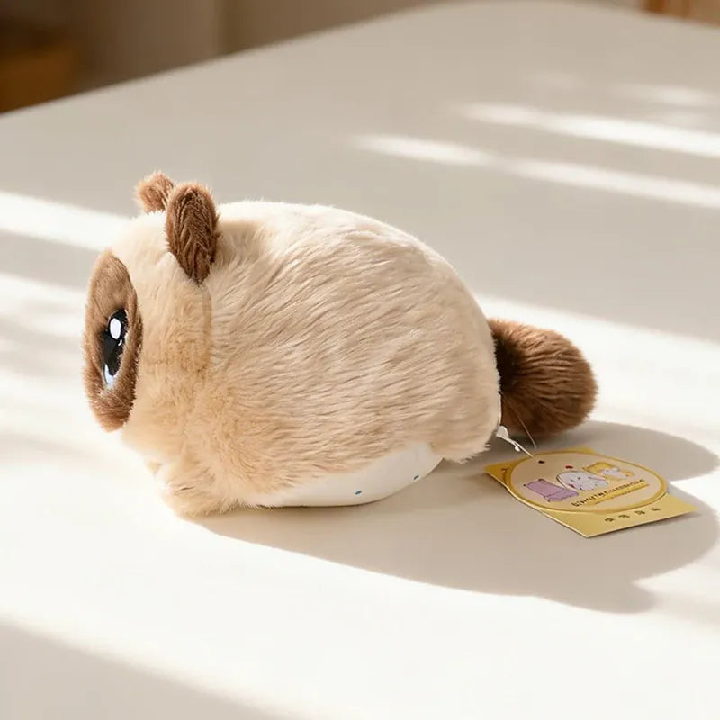 Liggende Kat Knuffel 15 cm | Britse Korthaar, Siamees of Lapjeskat De Knuffel