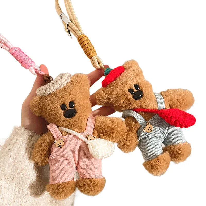 Luxe Bruine Beer Knuffel Sleutelhanger | 5 Kleuren De Knuffel