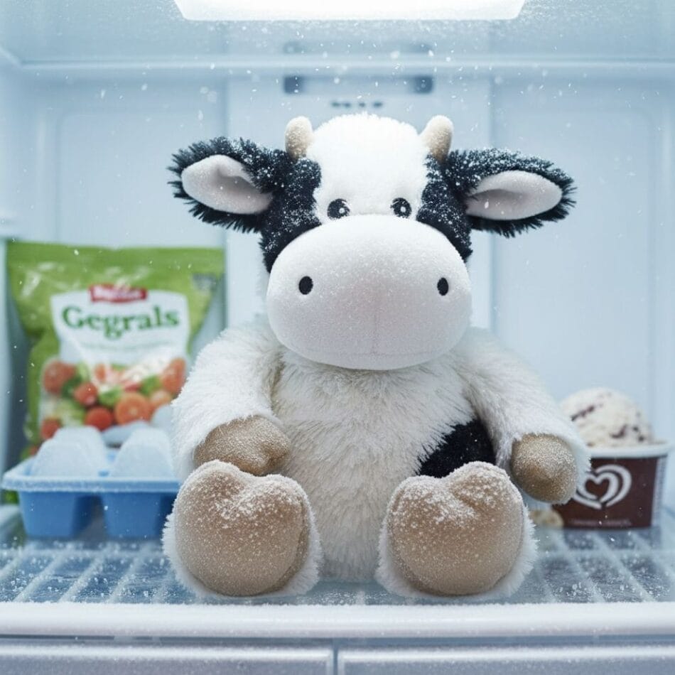 Magnetronverwarmbare Knuffel Koe Met 90 Seconden Warmte De Knuffel