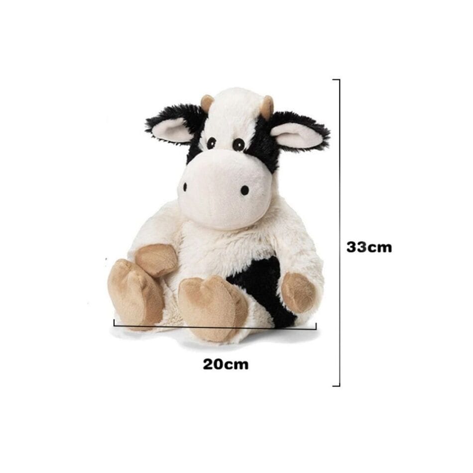 Magnetronverwarmbare Knuffel Koe Met 90 Seconden Warmte De Knuffel