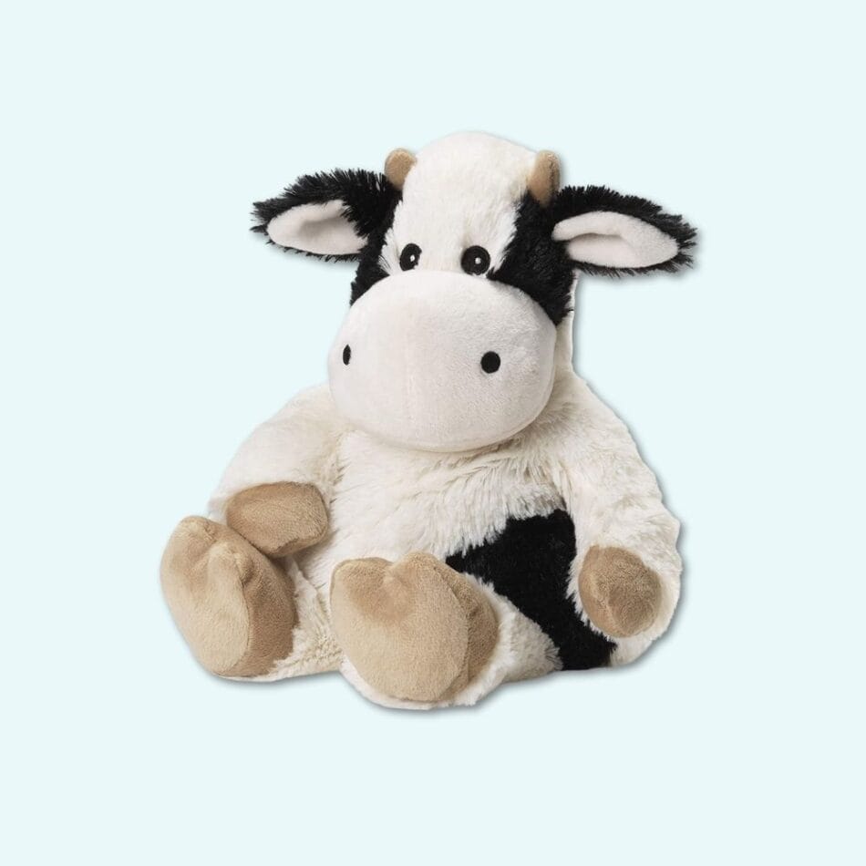 Magnetronverwarmbare Knuffel Koe Met 90 Seconden Warmte De Knuffel