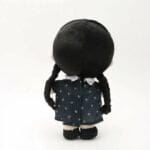 Mercredi Addams Knuffel in Zwarte Bloemen Jurk 20 cm De Knuffel