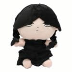 Mercredi Addams Knuffel Zacht 25 cm Nevermore Zwart Jurkje De Knuffel